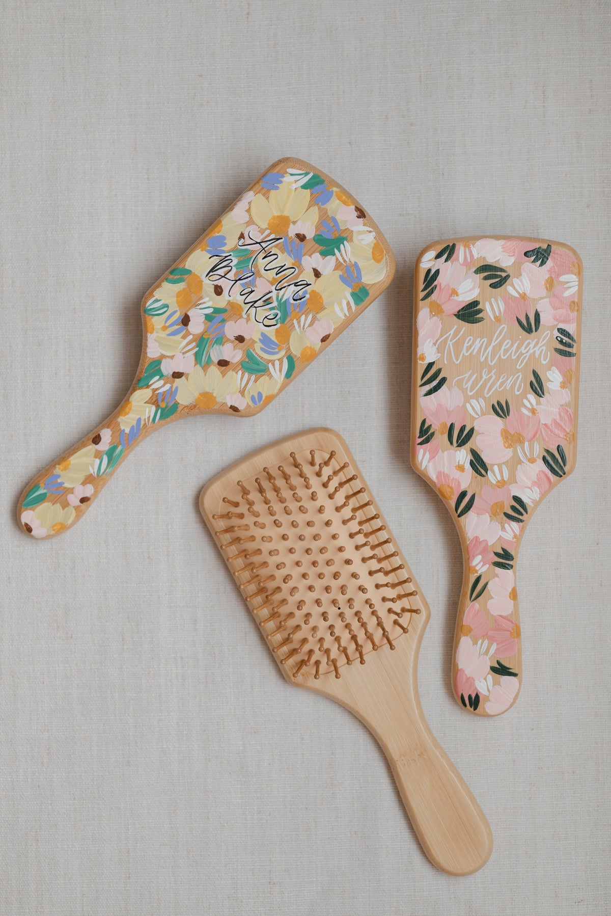 Custom Painted Hair Brushes