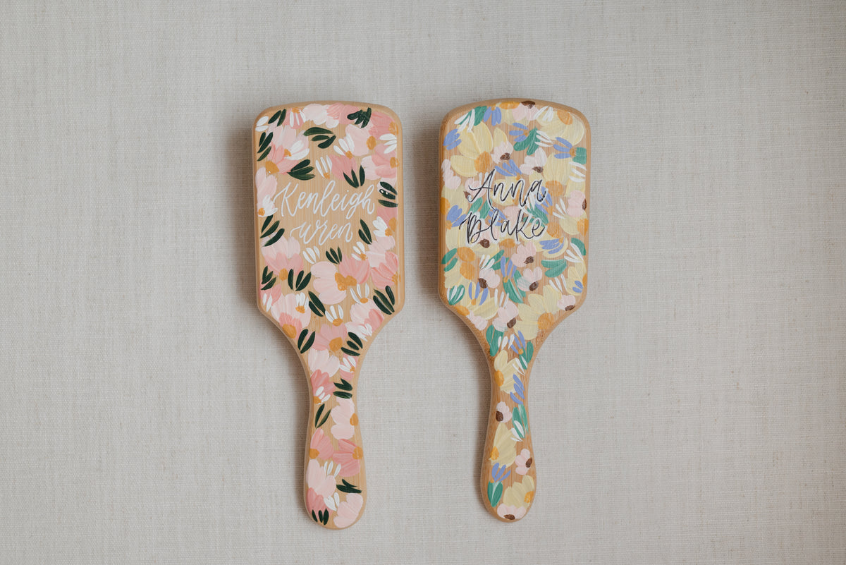Custom Painted Hair Brushes