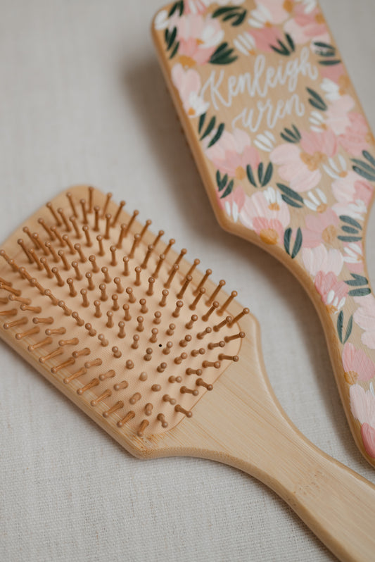 Custom Painted Hair Brushes