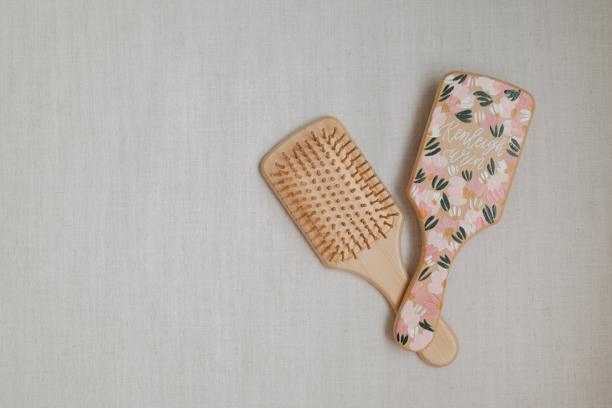 Custom Painted Hair Brushes