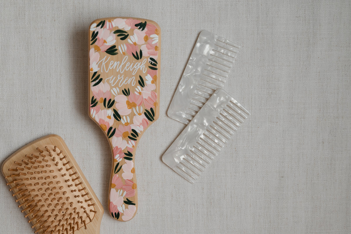 Custom Painted Hair Brushes