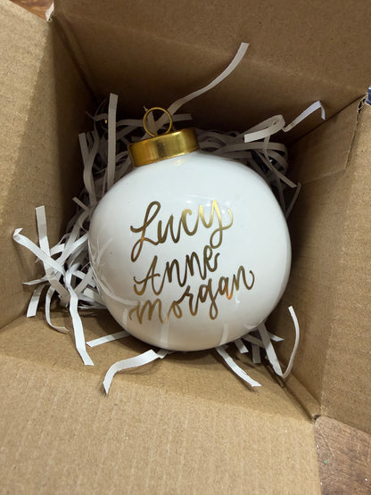 Ceramic Christmas Ornament